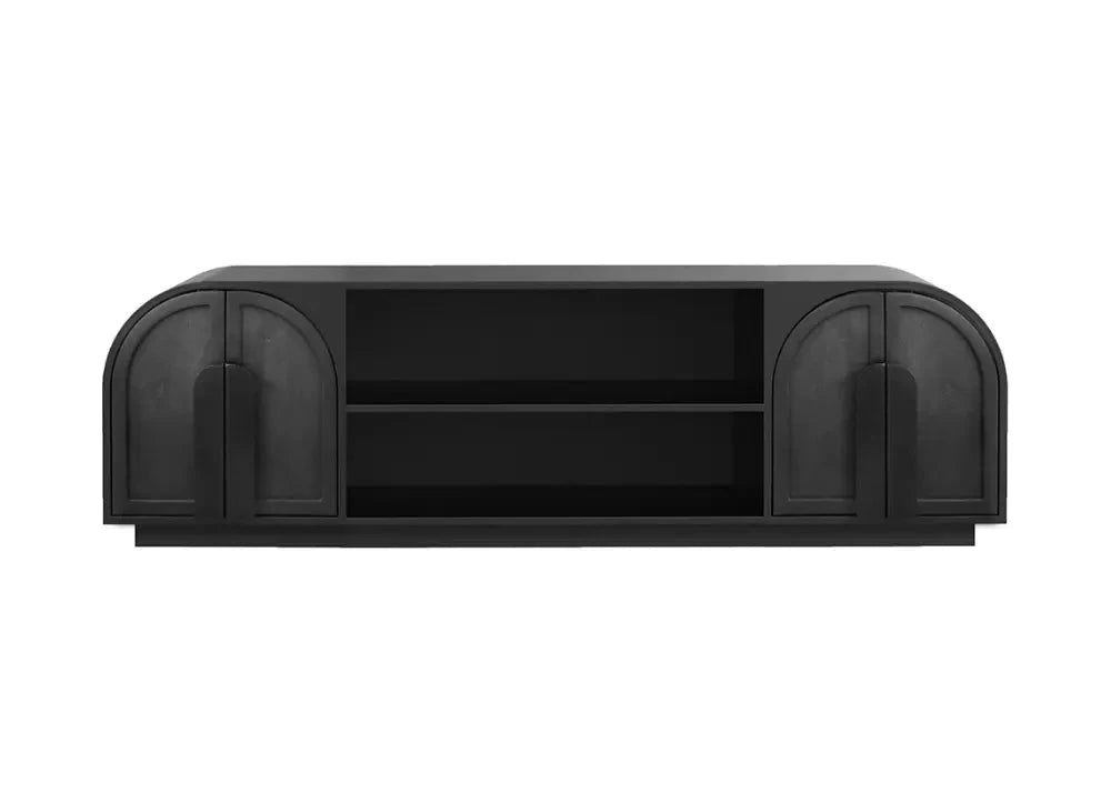 Nico Wooden Media Unit - Black Entertainment Units Vast Furniture