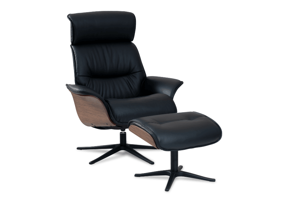 Space 5300 Manual Chair and Footstool Recliner Chairs IMG Full Timber Arm Prime