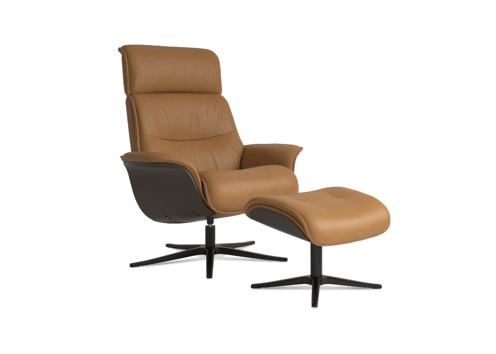 Space 5300 Manual Chair and Footstool Recliner Chairs IMG Full Timber Arm Trend