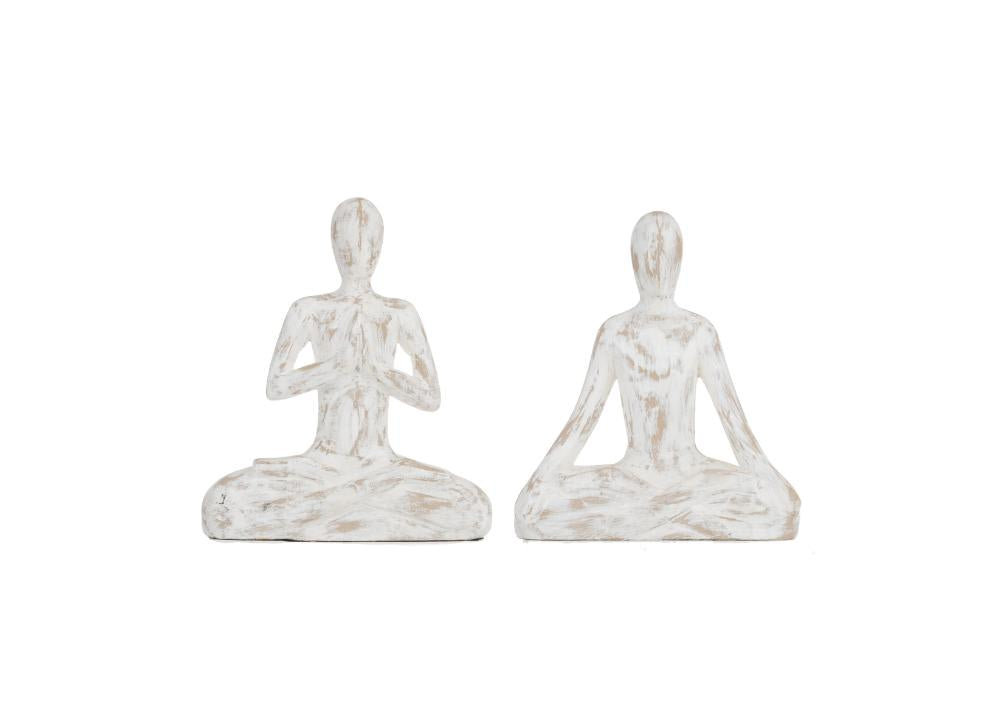 Yoga Pose Sculpture - White