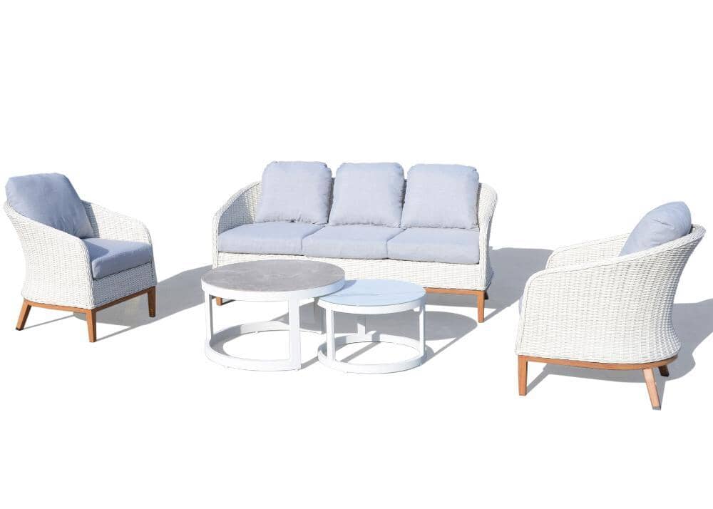 Marbella 5 Piece Outdoor Setting Outdoor Lounging Nest