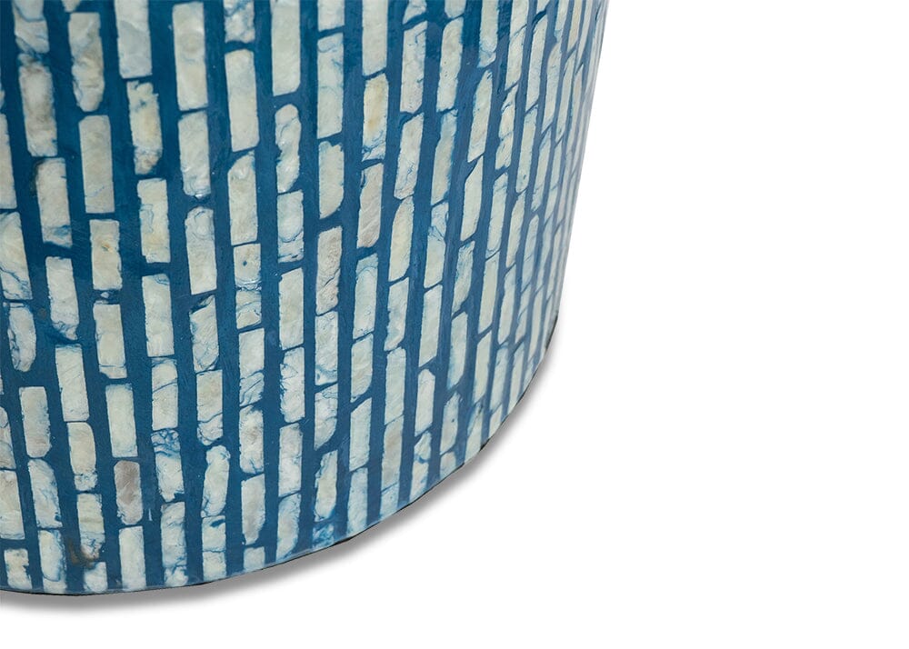 Turquoise Shell Side Table Side Tables Vast Furniture