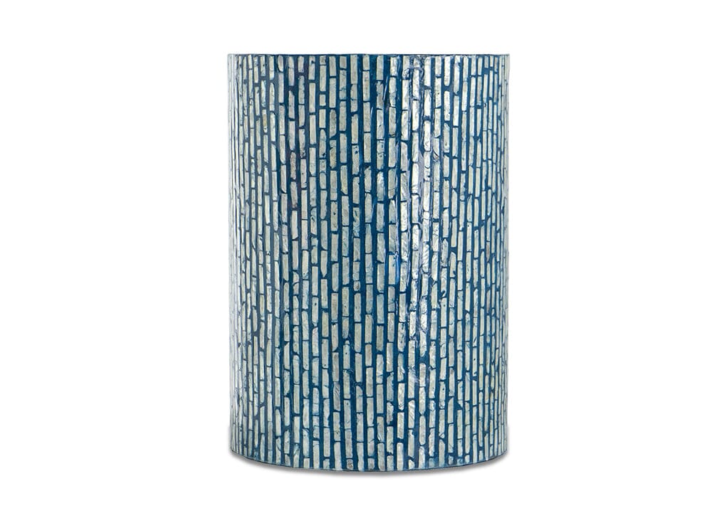Turquoise Shell Side Table Side Tables Vast Furniture