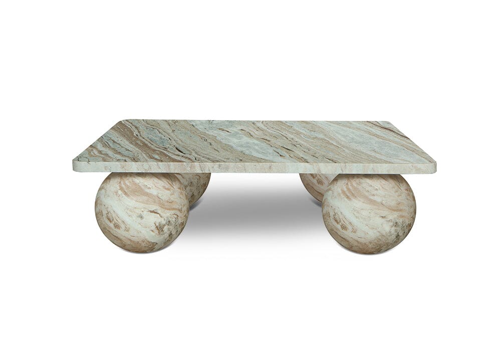 Modena Butterscotch Marble Ball Coffee Table Coffee Tables Marble Collection
