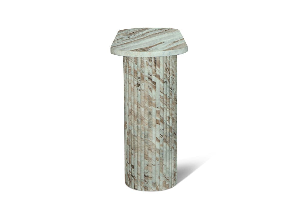 Forli Butterscotch Marble Flute Console Console Tables Marble Collection