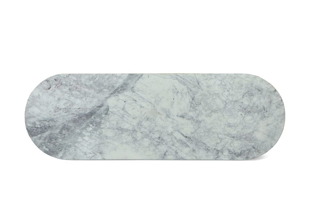 Forli White Marble Flute Console Console Tables Marble Collection