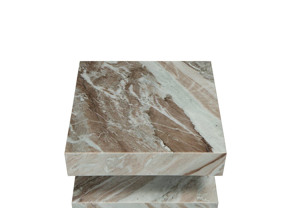 Cove Butterscotch Marble Side Table