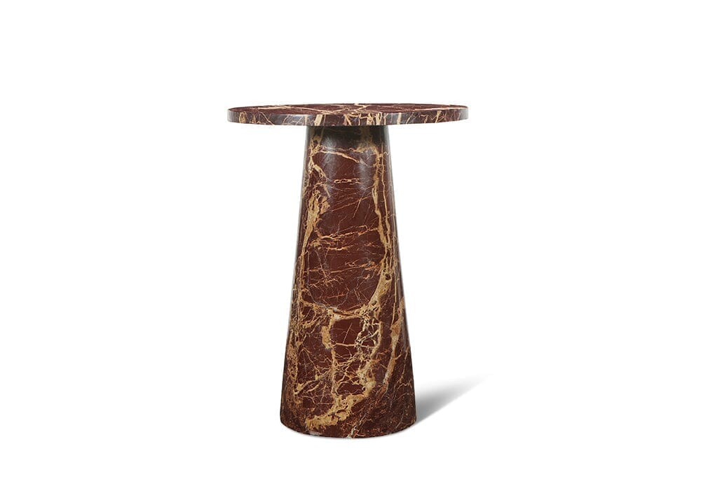 Ravenna Red Marble Side Table Lamp Tables Marble Collection