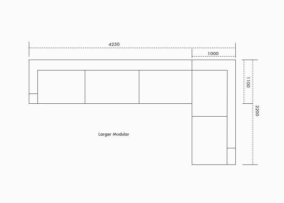 Ascot large modular dimensions
