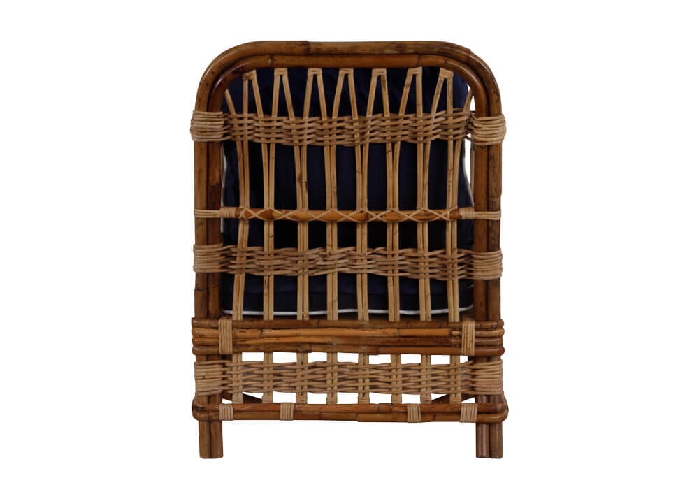 Avoca Armchair with Blue Cushions Alfresco Lounging Avoca