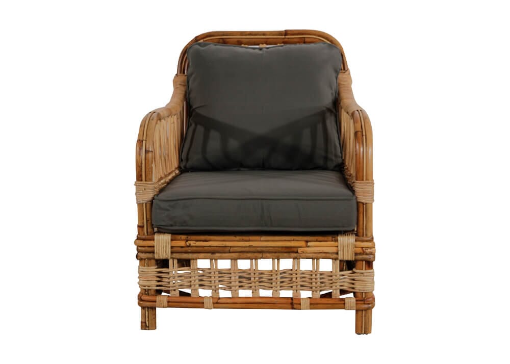 Avoca Armchair with Light Grey Cushions Alfresco Lounging Avoca