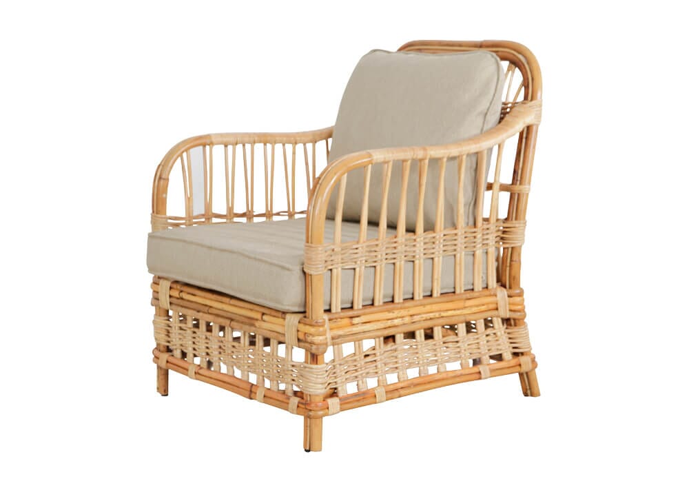 Avoca Armchair with Taupe Cushions Alfresco Lounging Avoca