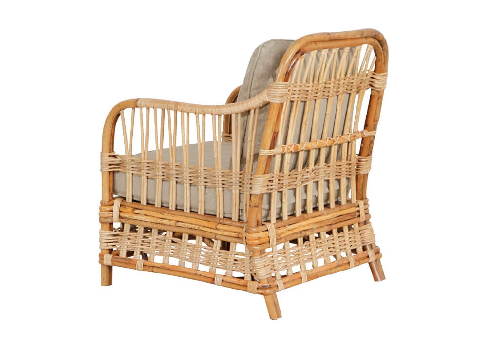 Avoca Armchair with Taupe Cushions Alfresco Lounging Avoca