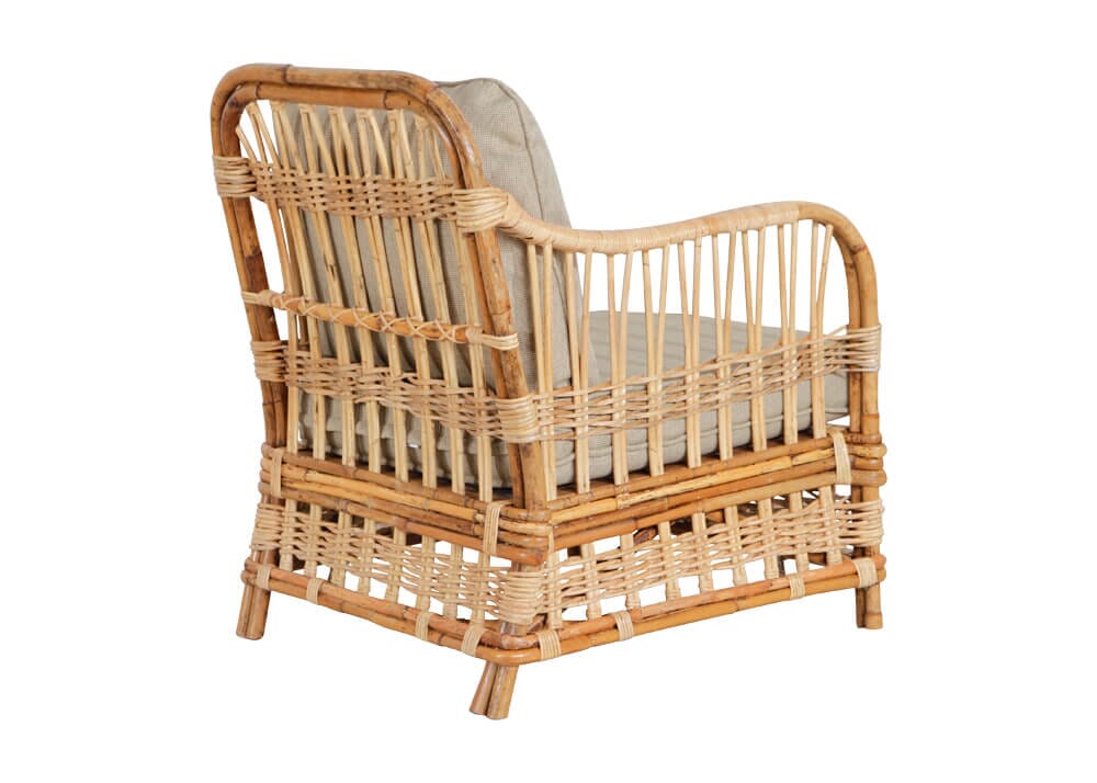 Avoca Armchair with Taupe Cushions Alfresco Lounging Avoca