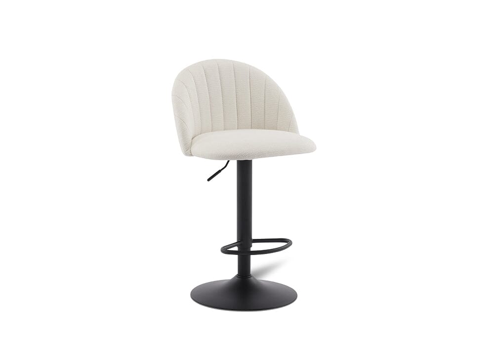 Elk Barstool Ivory/Black Stools Vast Furniture