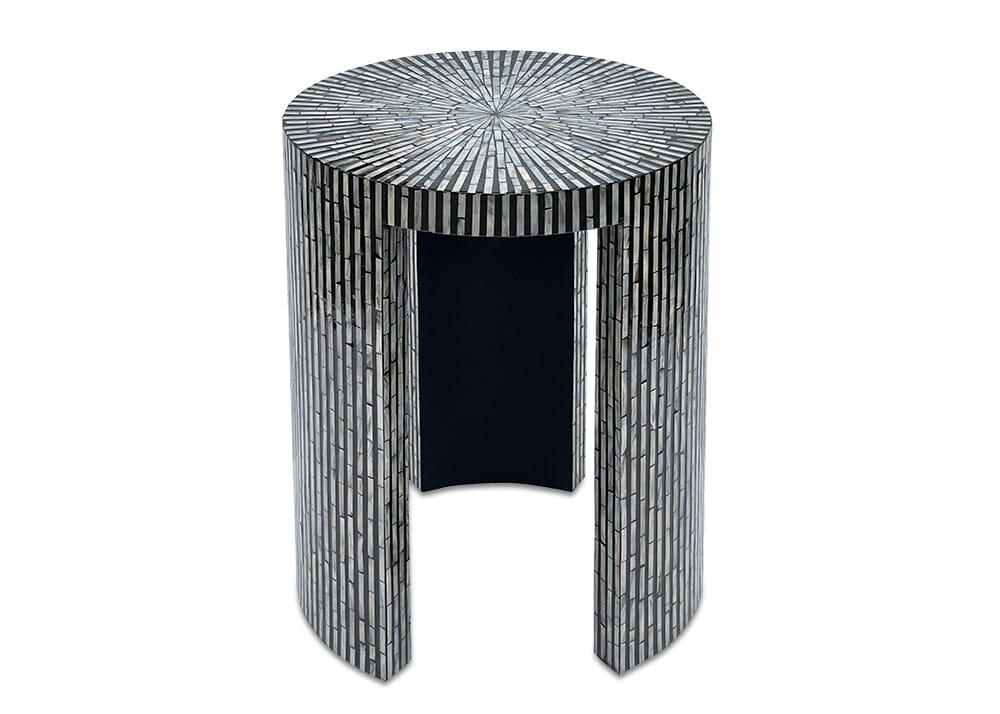 Mother Of Pearl Black Side Table Side Tables Vast Furniture