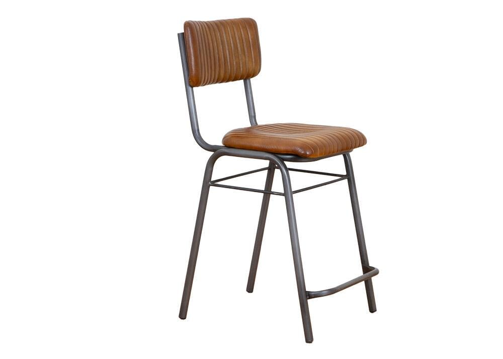 Fitzroy Counter Stool - Stackable - Burnt Ash Dining Chairs Vast Furniture + Home