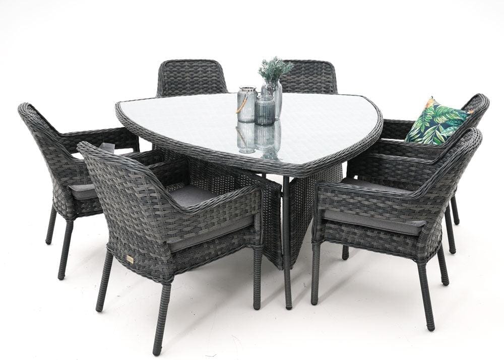 Fremont Triangle Table Outdoor Dining Tables Nest