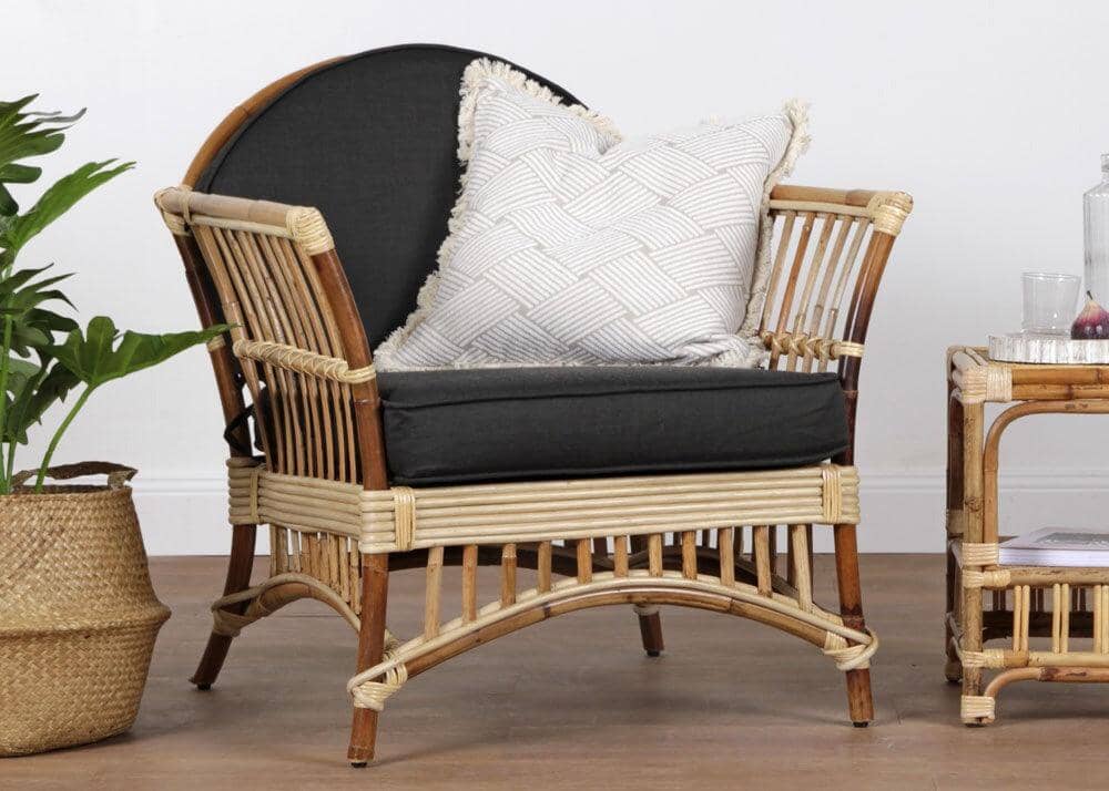 Kuranda Armchair - Jungle with Charcoal Covers Alfresco Lounging Vast Furniture + Home