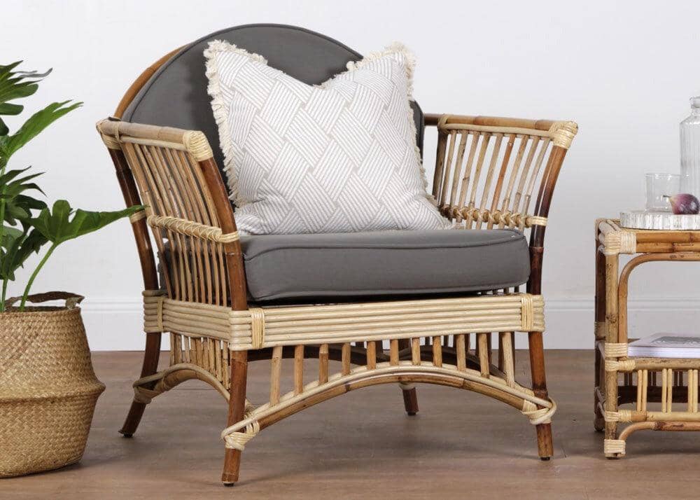 Kuranda Armchair - Jungle with Light Grey Covers Alfresco Lounging Vast Furniture + Home