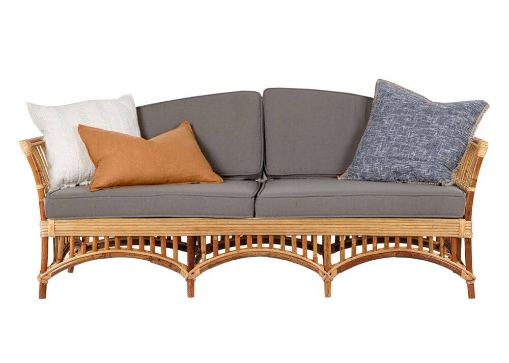 Kuranda 3 Seater Daybed Jungle - Charcoal Grey Covers Vast Furniture
