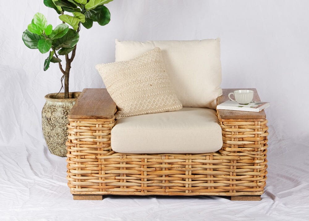Montego Arm Chair - Natural Alfresco Lounging Cirebon