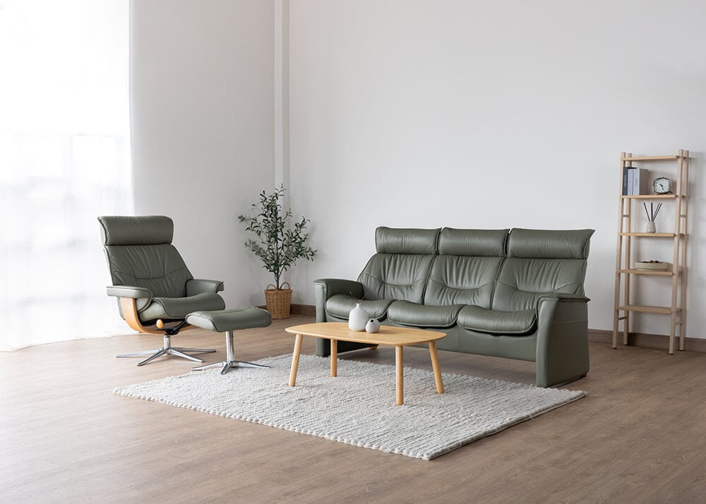 Nordic 93 Chair & Ottoman Star Base Recliner Chairs Vast Furniture