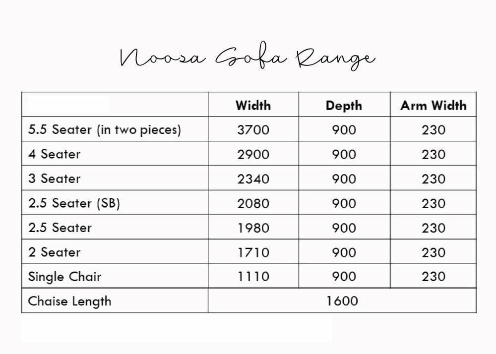 Noosa Sofa Range Lounges and Armchairs UD LOUNGES