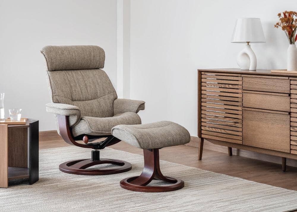 Nordic 93 Chair & Ottoman Recliner Chairs IMG