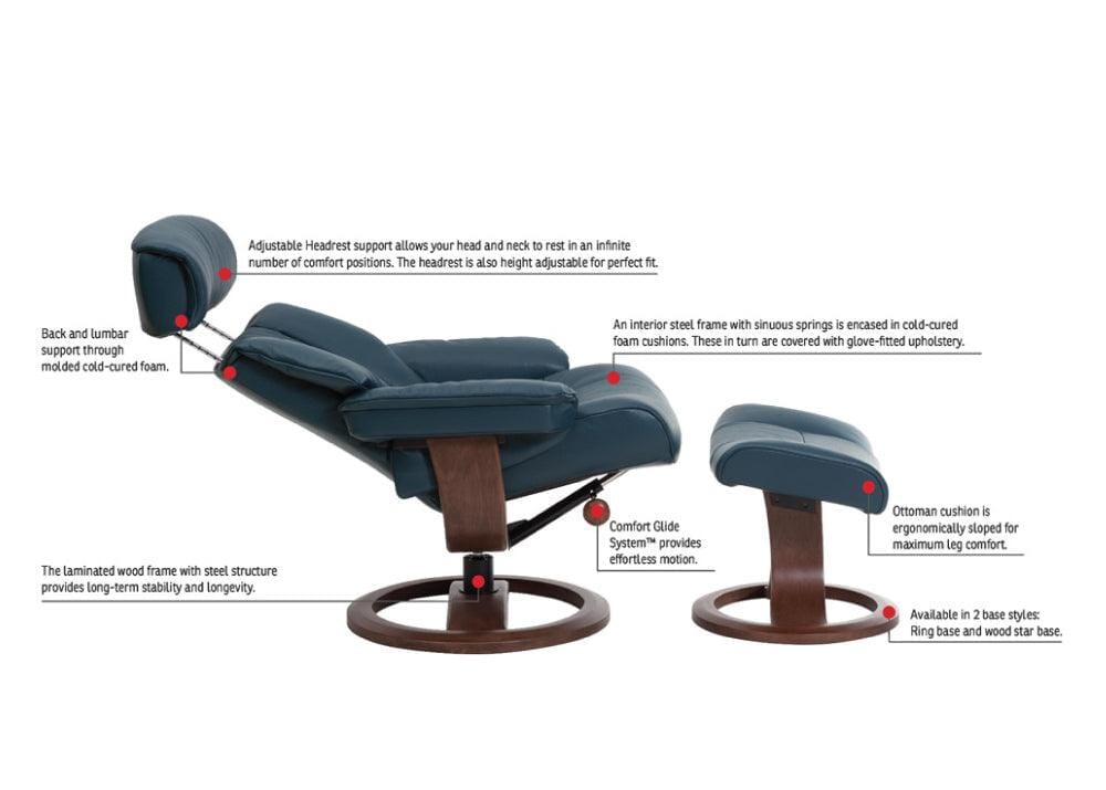 Nordic 93 Chair & Ottoman Recliner Chairs IMG