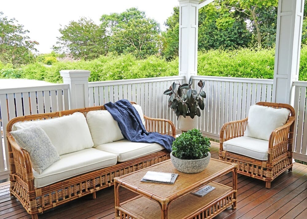 Avoca Daybed with Taupe Cushions Alfresco Lounging Avoca