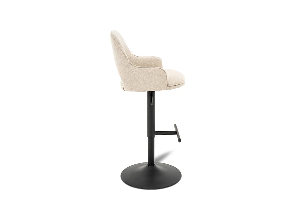 Petra Barstool Beige/Black Stools Vast Furniture