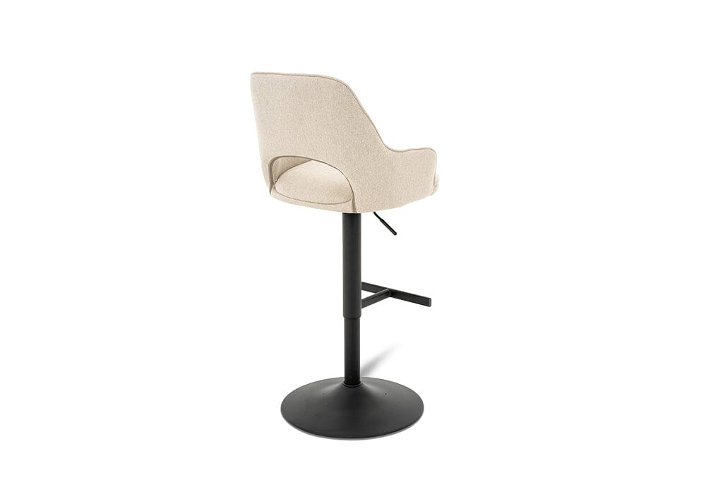 Petra Barstool Beige/Black Stools Vast Furniture