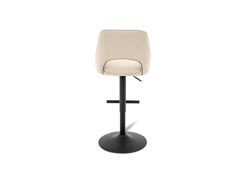 Petra Barstool Beige/Black Stools Vast Furniture