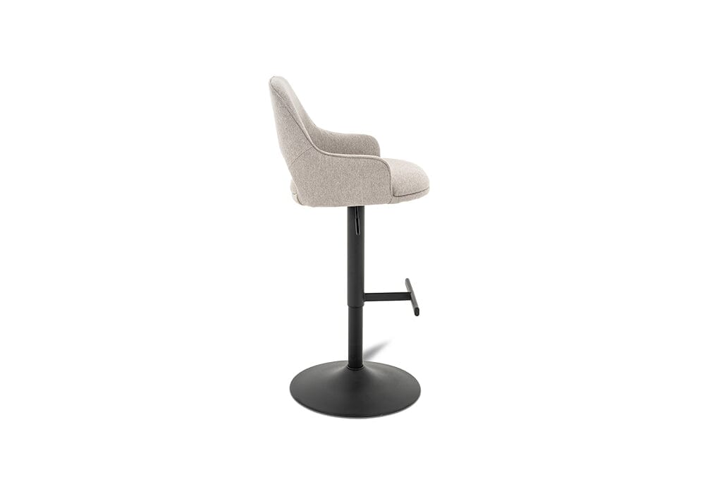 Petra Barstool Light Grey/Black Stools Vast Furniture