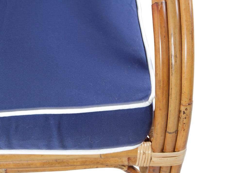 Pretzel Armchair - Jungle with Blue Covers Alfresco Lounging Pretzel