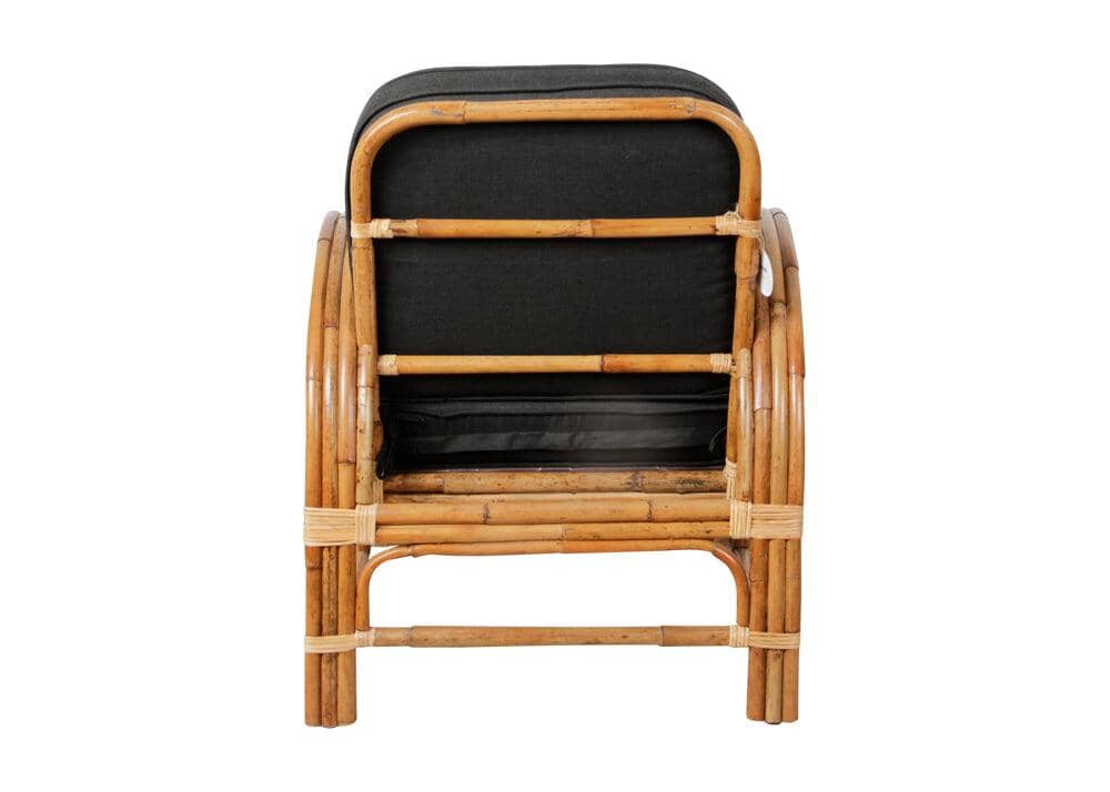 Pretzel Armchair - Jungle with Charcoal Covers Alfresco Lounging Pretzel