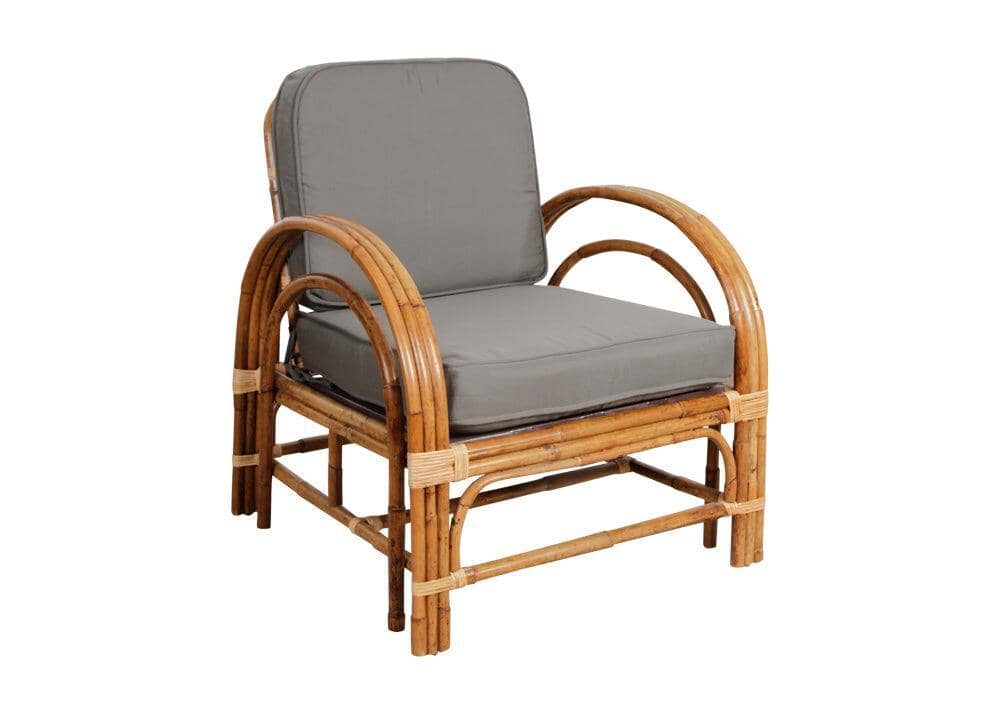 Pretzel Armchair - Jungle with Grey Covers Alfresco Lounging Pretzel