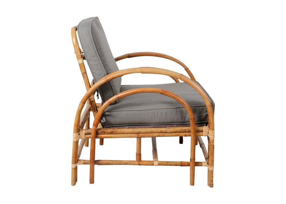 Pretzel Armchair - Jungle with Grey Covers Alfresco Lounging Pretzel