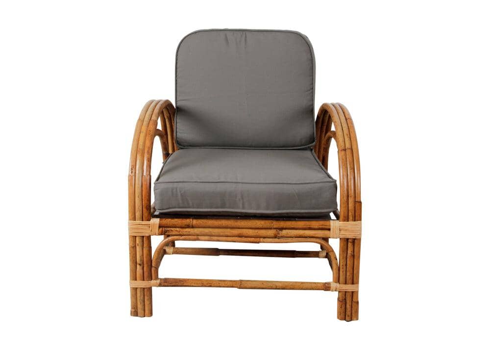 Pretzel Armchair - Jungle with Grey Covers Alfresco Lounging Pretzel