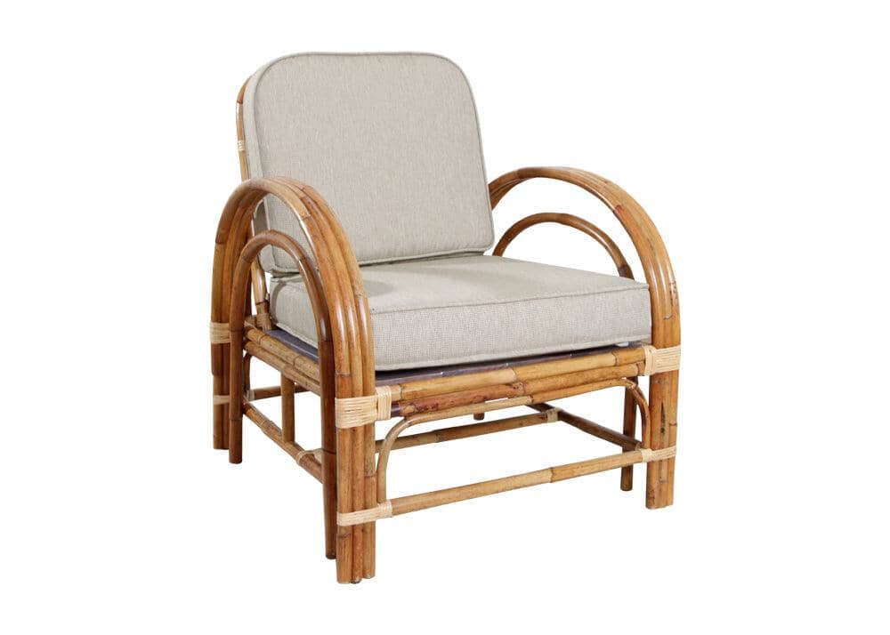 Pretzel Armchair - Jungle with Taupe Covers Alfresco Lounging Pretzel