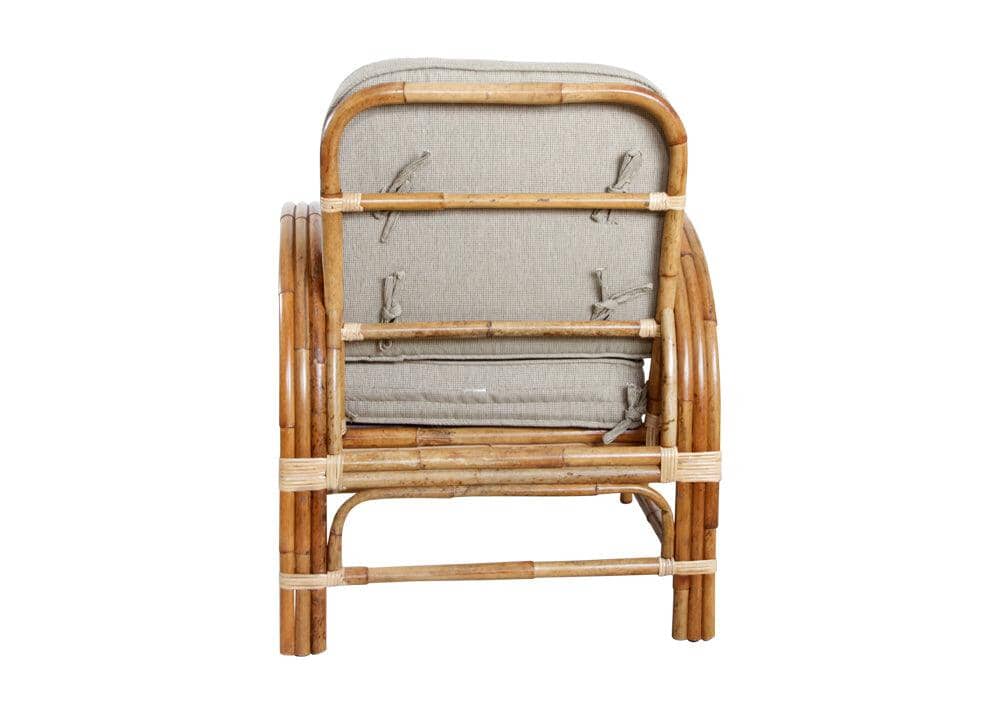 Pretzel Armchair - Jungle with Taupe Covers Alfresco Lounging Pretzel