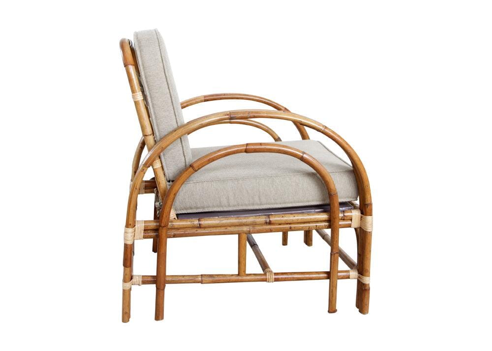 Pretzel Armchair - Jungle with Taupe Covers Alfresco Lounging Pretzel