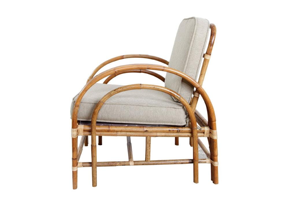 Pretzel Armchair - Jungle with Taupe Covers Alfresco Lounging Pretzel