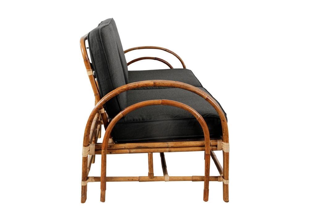 Pretzel Daybed - Jungle with Charcoal Covers Alfresco Lounging Pretzel
