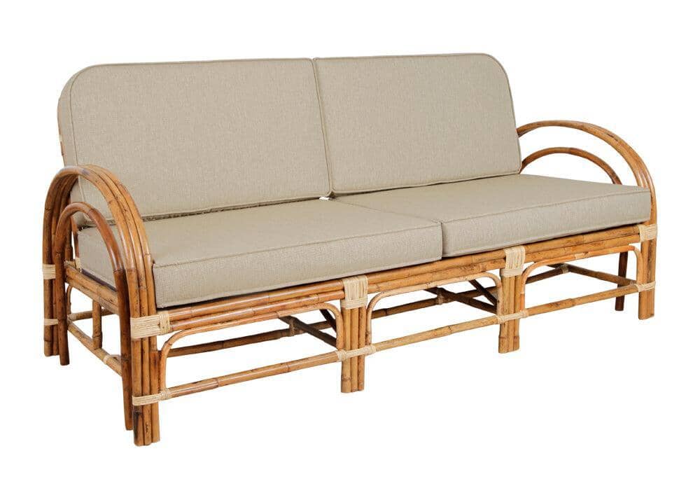 Pretzel Daybed - Jungle with Taupe Covers Alfresco Lounging Pretzel