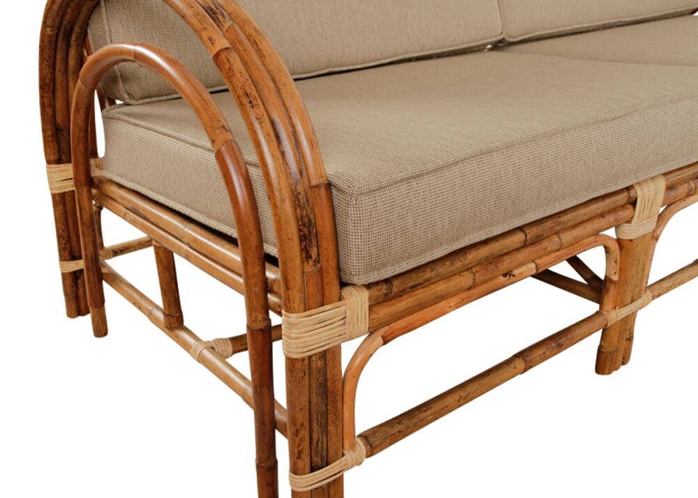 Pretzel Daybed - Jungle with Taupe Covers Alfresco Lounging Pretzel