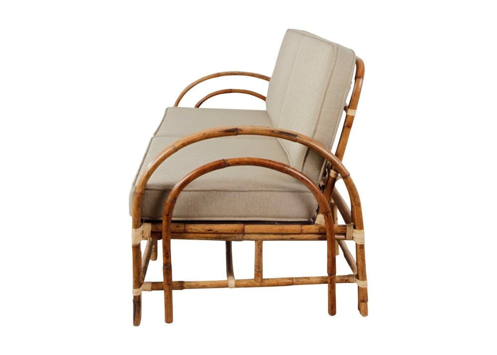 Pretzel Daybed - Jungle with Taupe Covers Alfresco Lounging Pretzel
