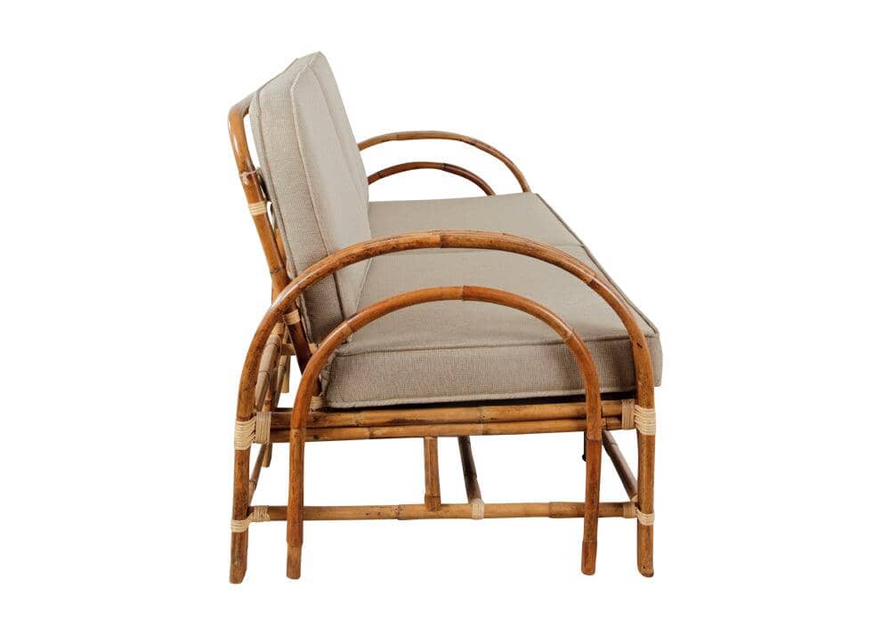 Pretzel Daybed - Jungle with Taupe Covers Alfresco Lounging Pretzel