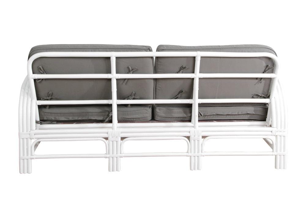 Pretzel Daybed - White with Grey Covers Alfresco Lounging Pretzel